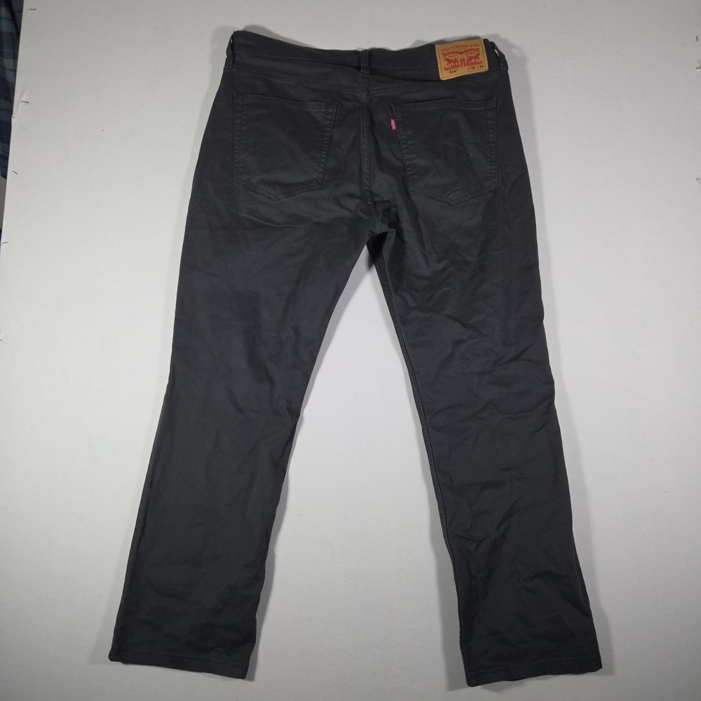 Levis 514 Jeans Mens Size 36x29 Charcoal Straight Leg Low Rise - Picture 2 of 8